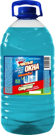 Чистящее средство: ЗОЛУШКА Чистые окна 5л для стекол с нашат. спиртом ПЭТ