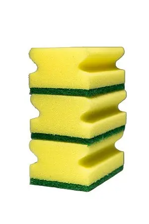 Фото №7 - Губки,скрабы: для посуды Скандик Тек 9.5х7х4.5 зеленый абразив /пач.=10 шт.