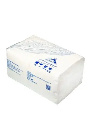 Бумажные салфетки: столовые 1сл 400листов 24х24 Big Pack ROSHY белые