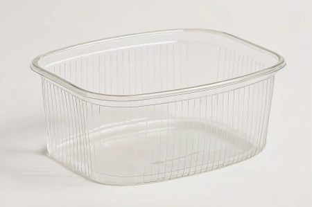 Фото №1 - Одноразовая продукция: Контейнер пластиковый прямоугольный 500мл 139х102х56мм прозрачный ПП /пач.=50 шт.