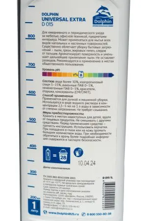 Dolphin: Юниверсал Экстра 1л для ежедневного ухода за полами и мебелью