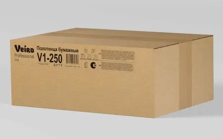 Вик: Полотенца бумажные V 1сл 250л 21х21,6см натуральный СЫКТЫВКАР Lite