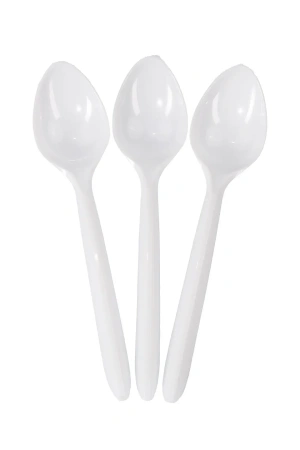 Одноразовая продукция: Ложка чайная белая /пач.=100 шт.