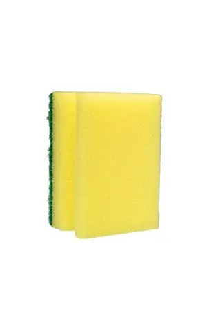 Губки,скрабы: для посуды Скандик Тек 9.5х7х4.5 зеленый абразив /пач.=10 шт.