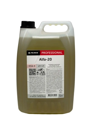 Pro-Brite: Альфа-20 5л для уборки после стройки и ремонта
