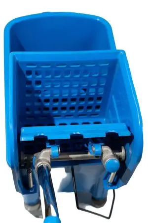 Вик: Тележка 1х20 пластик с отжимом синяя MRY