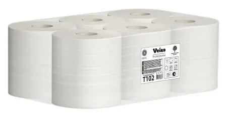 VEIRO: Бумага туалетная 1сл 200м/9,2 Basic натуральный
