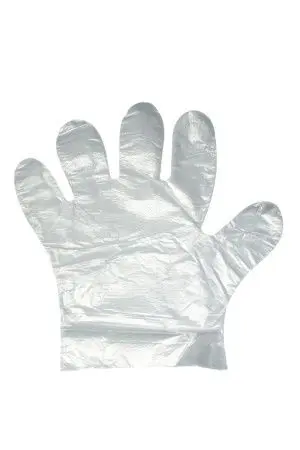 Перчатки: полиэтиленовые L одноразовые /пач.=100 шт.