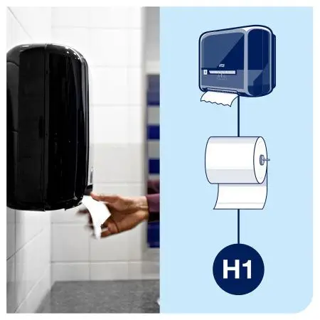 ТОРК: Tellus Полотенца бумажные H1 Софт матик Комфорт 2сл 150м/21 белые