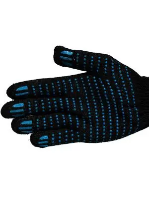 Перчатки: х/б вязаные с ПВХ 4-х ниточные ЧЕРНЫЕ