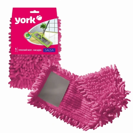 Хозяйственный инвентарь: МОП насадка на швабру YORK Сальса микрофибра "лапша"