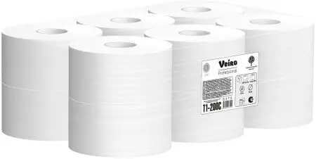 Вик: Бумага туалетная 1сл 200м макулатура светло-серая СЫКТЫВКАР Lite