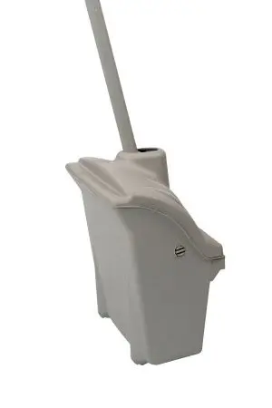 Вик: Совок-контейнер с крышкой + щетка серый MRY