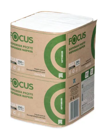 Хаят: Салфетки бумажные V 1сл 250л 24х18см