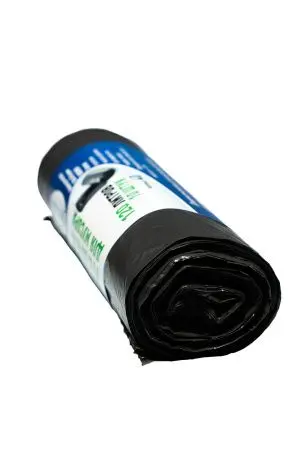 Мешки для мусора: 120л 70х110 ПВД VCLEAN 40 черные 38г /рул.=10 шт.