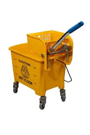 Вик: Тележка 1х20 пластик с отжимом желтая MRY