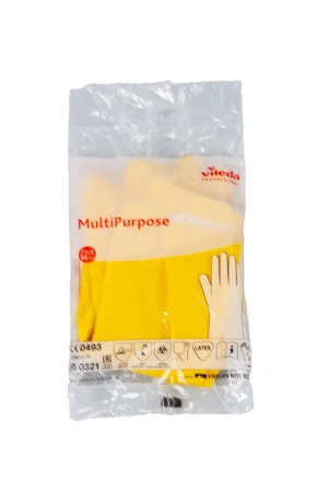 Vileda: Перчатки многоцелевые M желтый резиновые