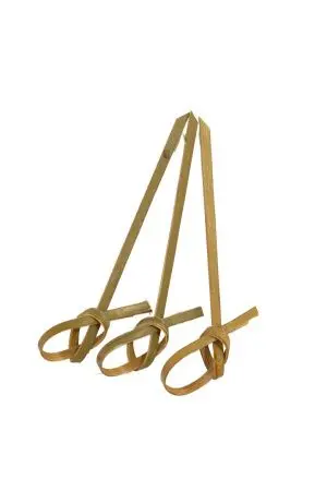 Одноразовая продукция: Пика Узелок 6см бамбук /пач.=100 шт.