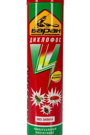 Инсектициды: Универсальная защита Дихлофос-ВАРАН А Форте 190мл зелёный