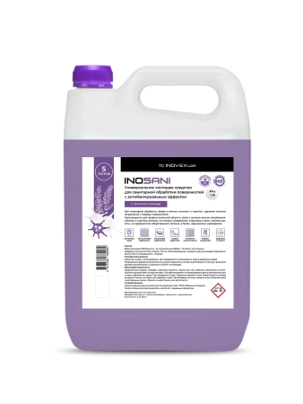 Продукция ИНО: Inosani 5л универс.чистящее ср-во с антибакт.эфф.