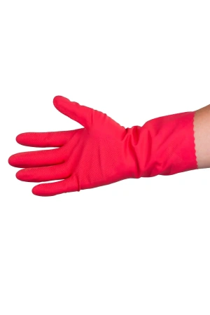 Vileda: Перчатки многоцелевые M красный резиновые