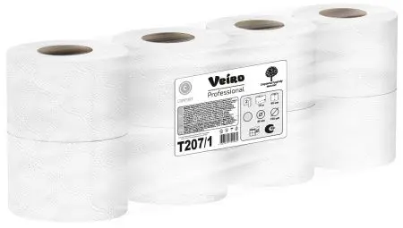 VEIRO: Бумага туалетная 2сл 15м/9,2 Comfort белый /пач.=8 шт.