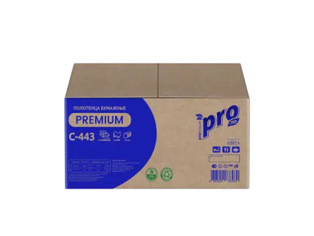 Вик: Полотенца бумажные Z 2сл 190л 21,5х24см белые PROtissue