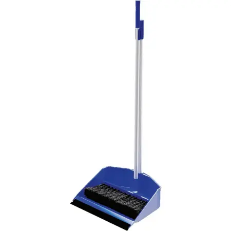 Хозяйственный инвентарь: Совок для мусора пластик со щеткой "Ленивка"