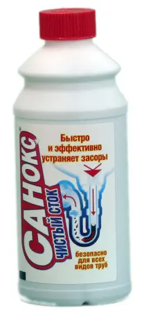 Чистящее средство: САНОКС-Чистый сток 500мл для прочистки труб и устранения засоров