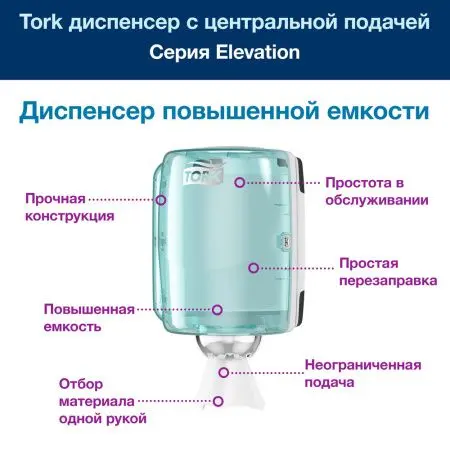 Tork: Диспенсер М2 Performance для полотенец ЦВ белый