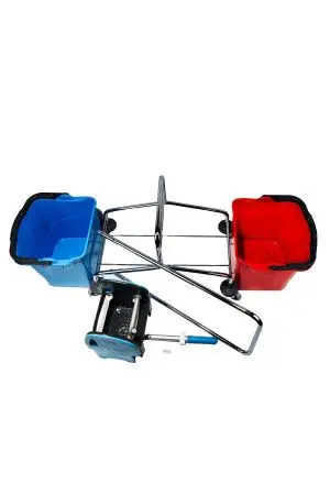 Вик: Тележка 2х25л пластик + отжим