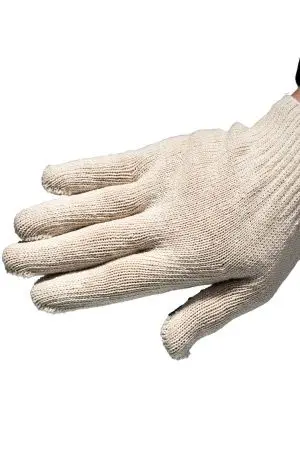 Перчатки: х/б вязаные с ПВХ 4-х ниточные белые