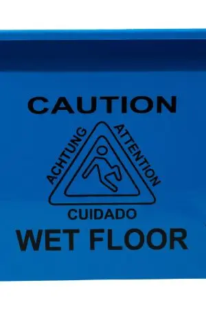 Вик: Тележка 1х20 пластик с отжимом синяя MRY