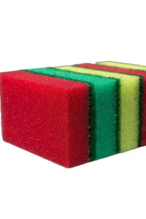 Губки,скрабы: для посуды ПЯТЕРКА 8.5х5.5х2.5 /пач.=5 шт.