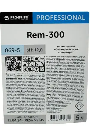 Pro-Brite: Рем-300 5л щелочной обезжиривающий от продуктов нефтепереработки