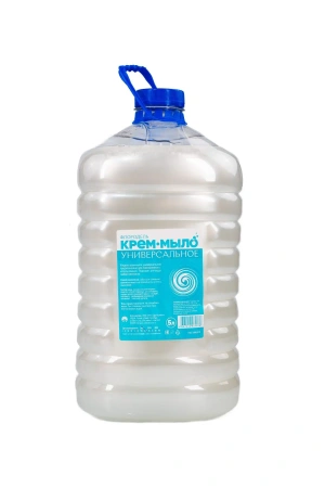 Мыло жидкое: ФЛОРОДЕЛЬ крем-мыло 5л перламутр ПЭТ белое