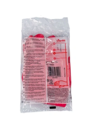 Vileda: Перчатки многоцелевые M красный резиновые