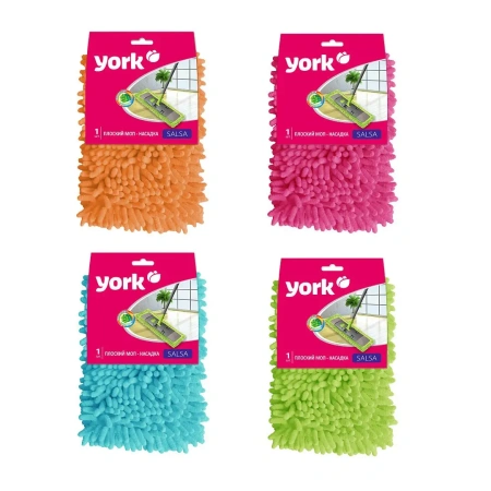 Хозяйственный инвентарь: МОП насадка на швабру YORK Сальса микрофибра "лапша"