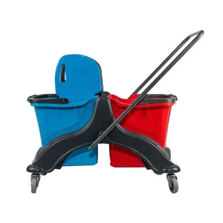 Вик: Тележка 2х25л пластик + отжим