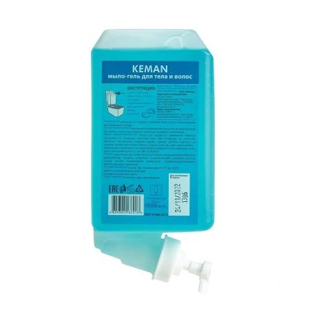 Кеман: Мыло-гель 1000мл для тела и волос в картридже Аквариус А4