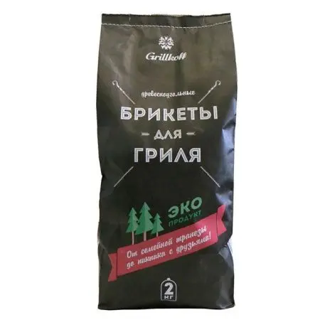 Хозяйственные товары: Уголь брикет 2кг Грилькофф