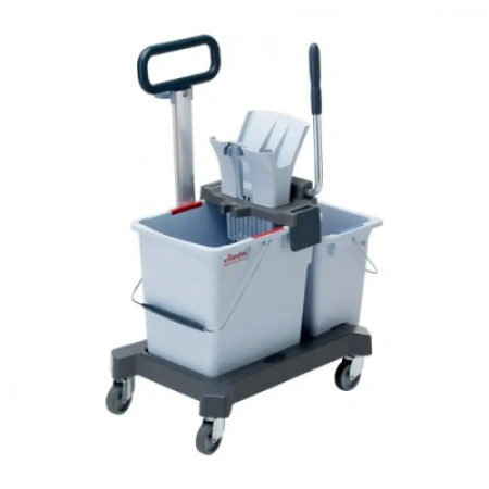 Vileda: УльтраСпид Про 25л+10л на платформе с транспортировочной ручкой