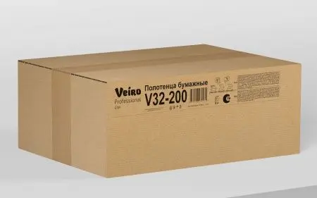 Вик: Полотенца бумажные V 2сл 200л 21х23см 100% целлюлоза белые СЫКТЫВКАР Lite