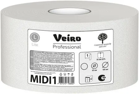 Вик: Бумага туалетная 1сл 180м макулатура натуральный СЫКТЫВКАР Lite