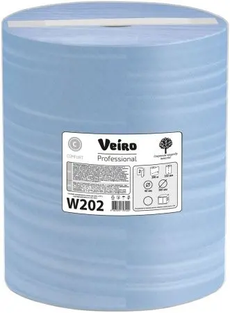 VEIRO: Полотенца протирочные 2сл 350м/33см Comfort синие