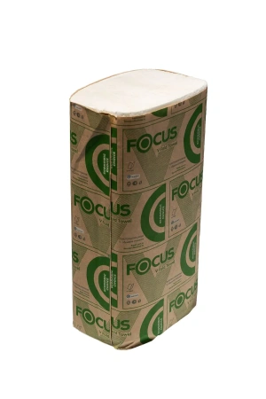 Хаят: Полотенца бумажные V 1сл 250л 23х23см ФОКУС ЭКО белые