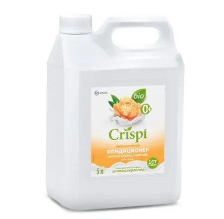 Grass: Кондиционер для белья КРИСПИ Уютное прикосновение 5кг концентрированный биоразлагаемый