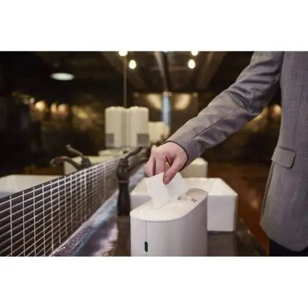 Tork: Диспенсер H2 Elevation Multifold для полотенец в пачках настольный белый