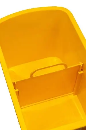 Вик: Тележка 1х20 пластик с отжимом желтая MRY