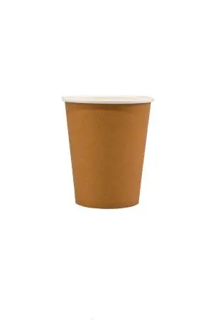 Одноразовая продукция: Стакан бумажный 250мл 1сл d=80мм крафт /пач.=50 шт.
